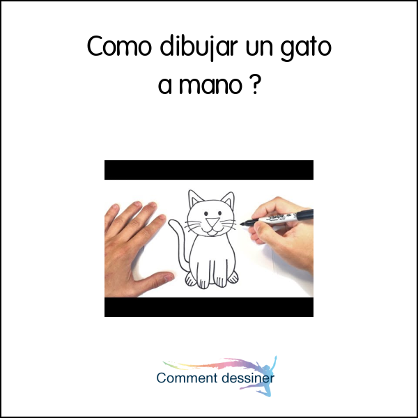 Como dibujar un gato a mano